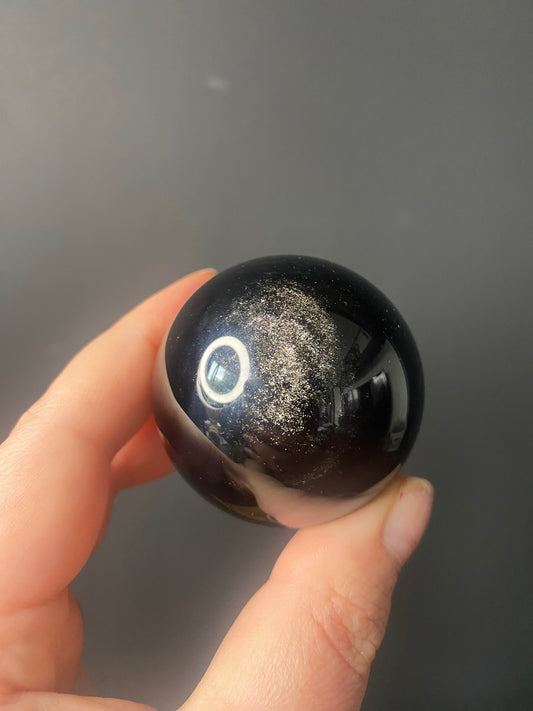 BLACK OBSIDIAN SPHERE