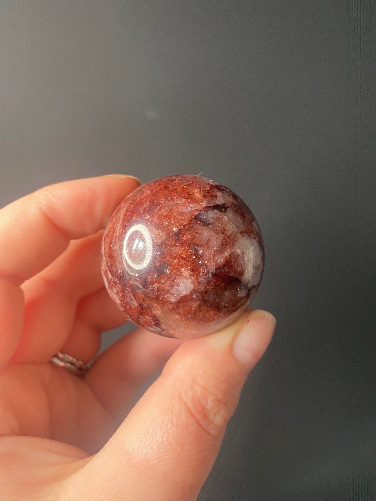SMALL FIRE QUARTZ SPHERES A - G