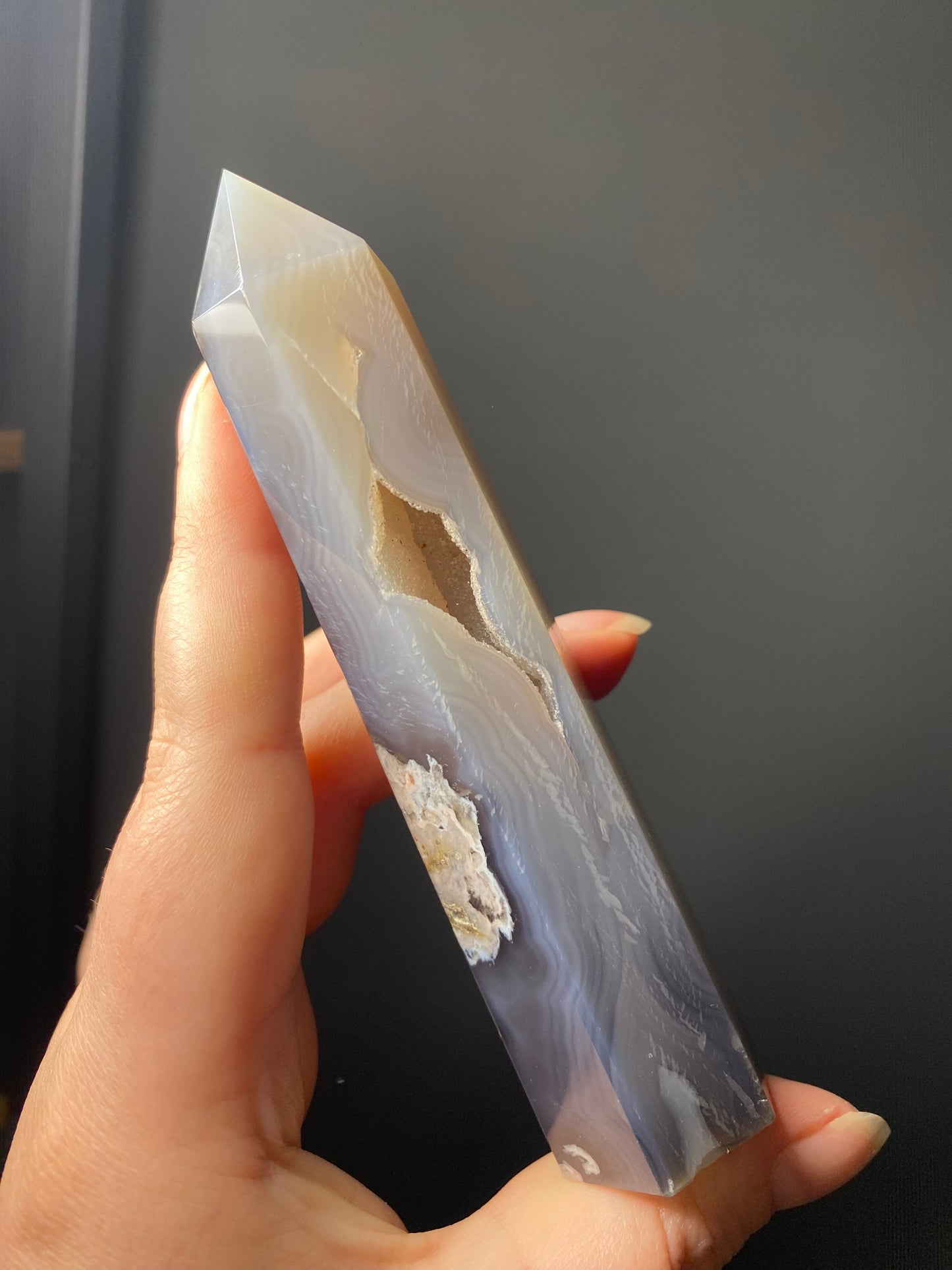 BLACK FLOWER AGATE TOWERS A - E