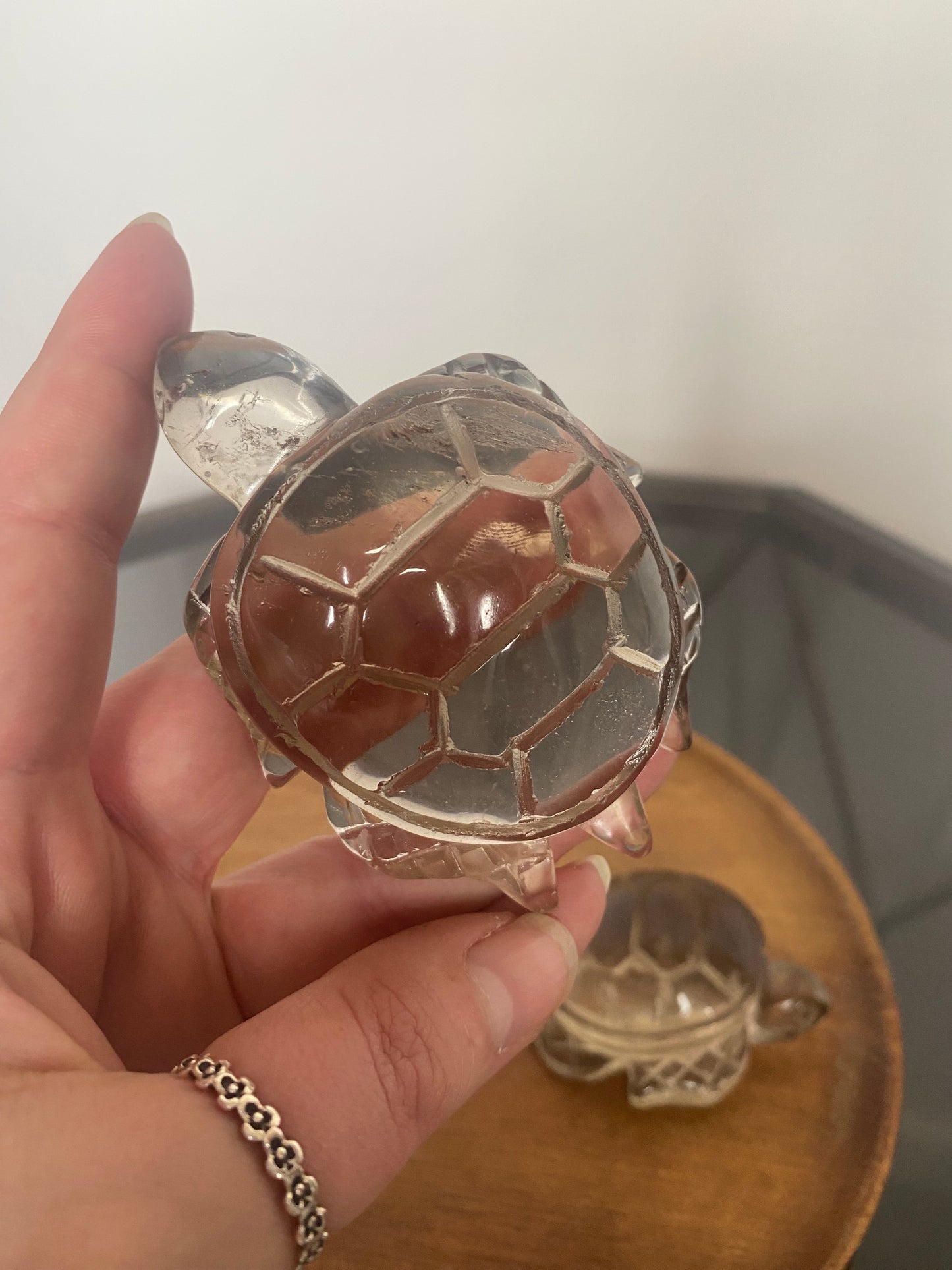 SMOKY QUARTZ TURTLE CARVINGS