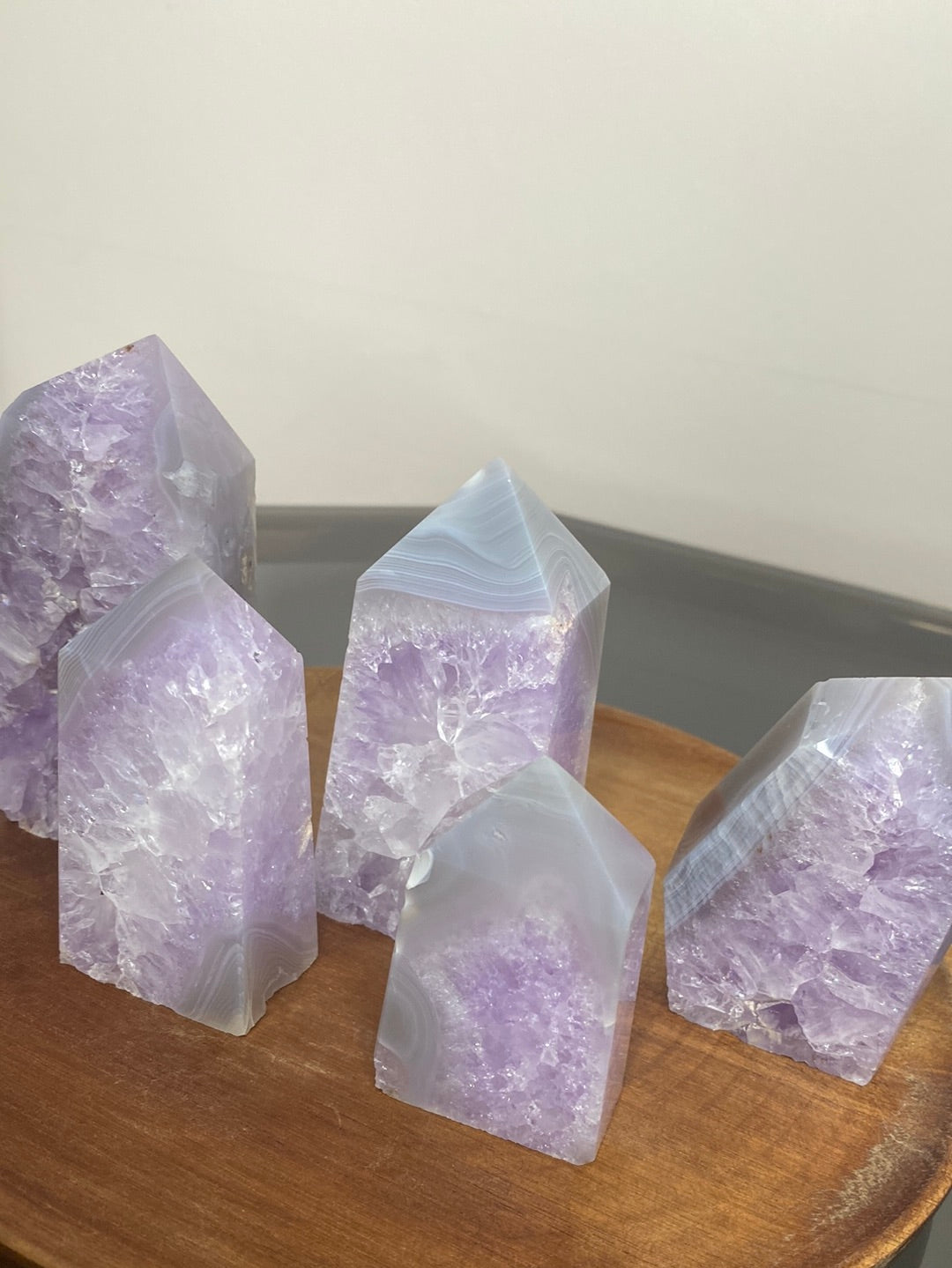 AMETHYST AGATE STANDS A - E