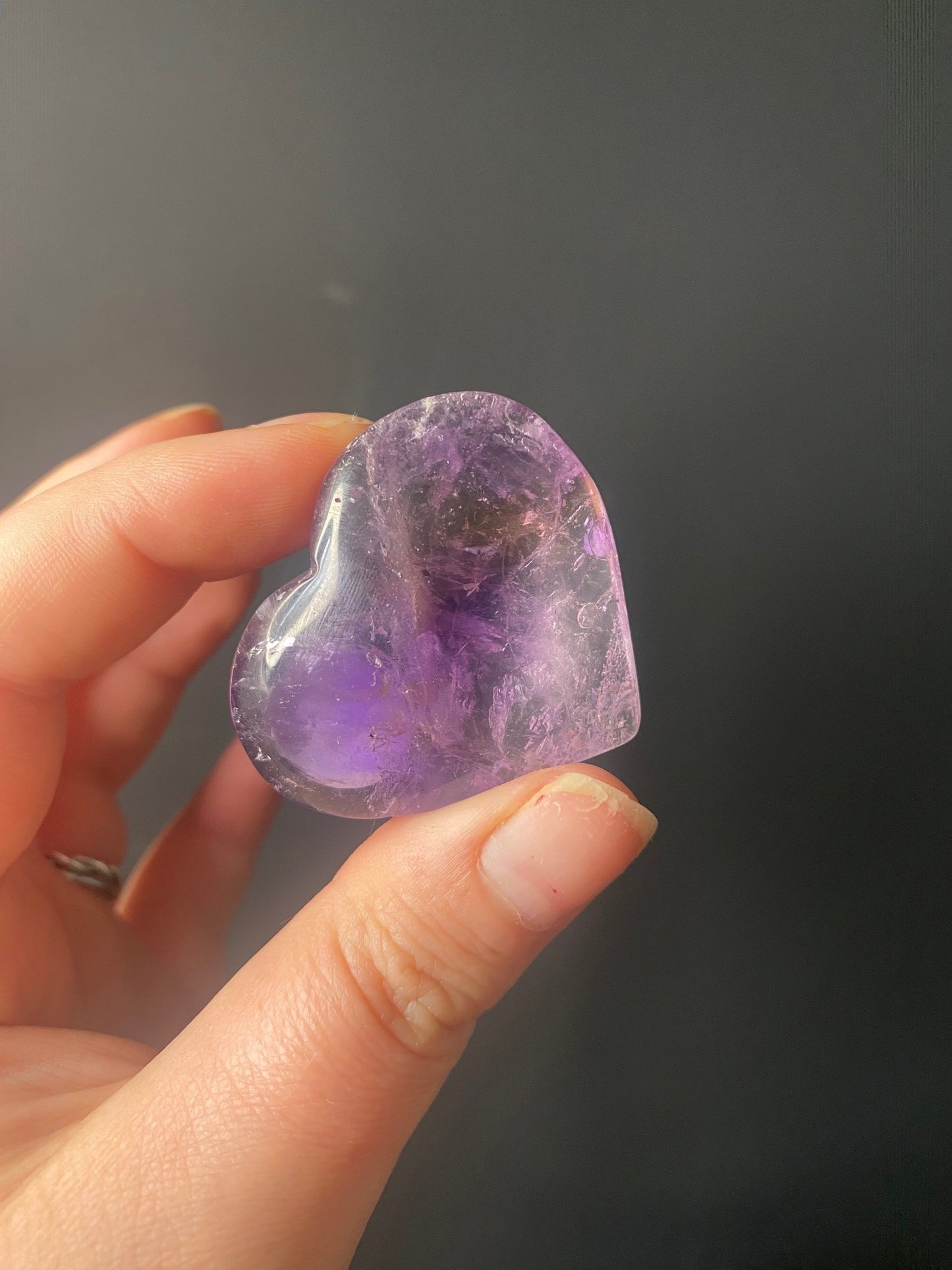 AMETRINE HEART CARVING