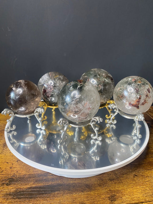 GARDEN QUARTZ SPHERES A - E