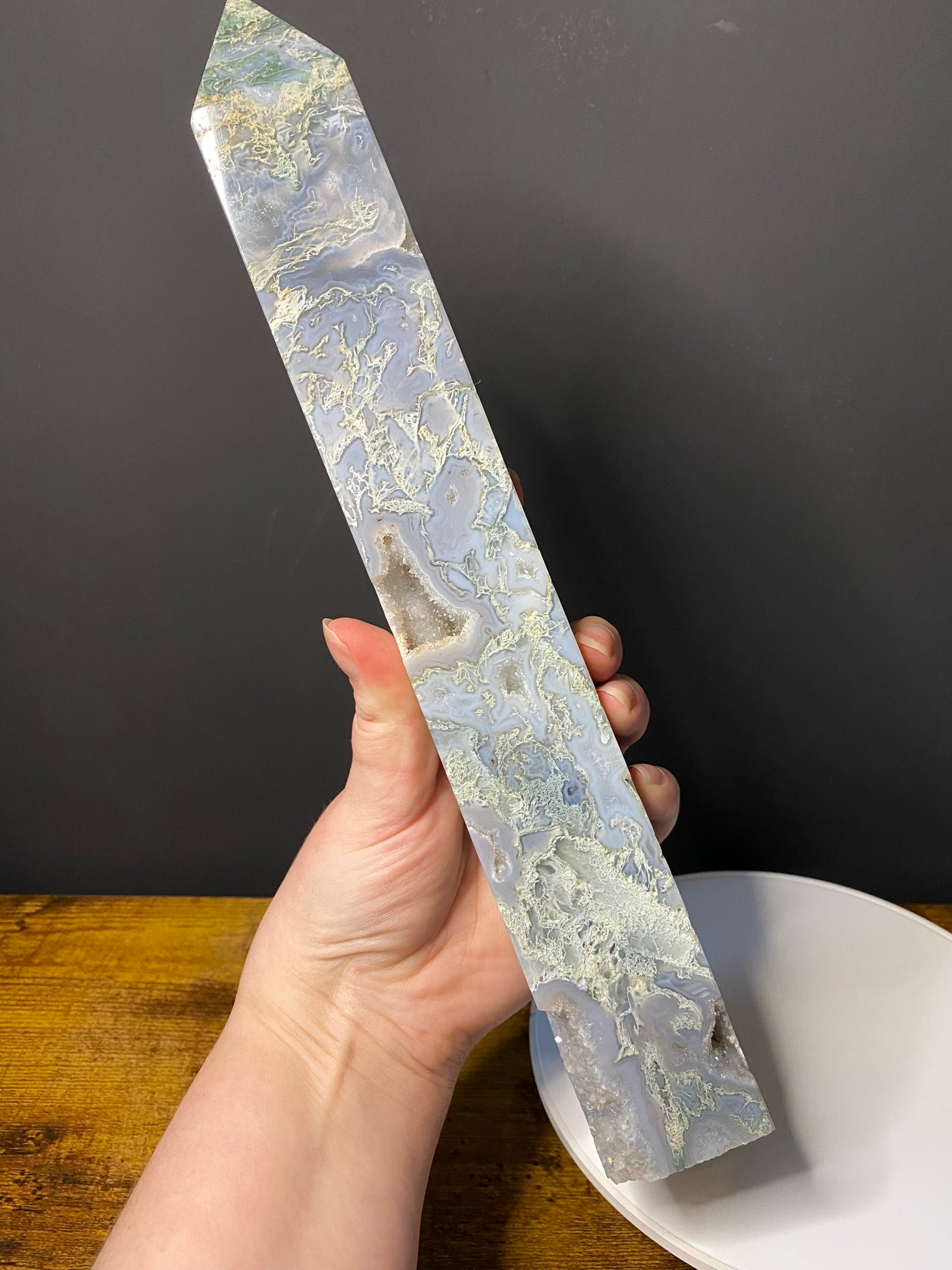 XL MOSS AGATE TOWER