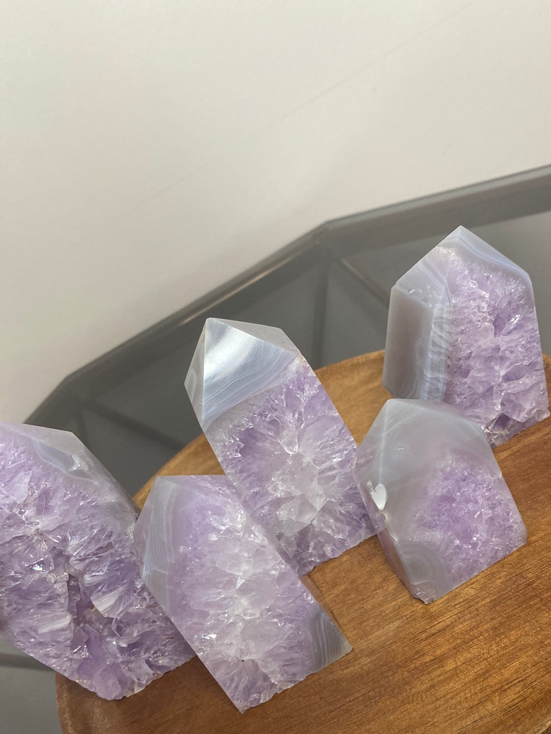 AMETHYST AGATE STANDS A - E