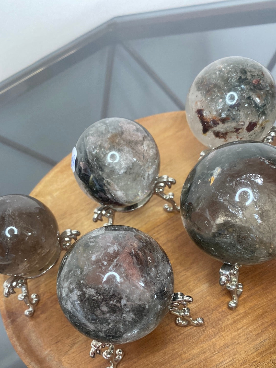 GARDEN QUARTZ SPHERES A - E