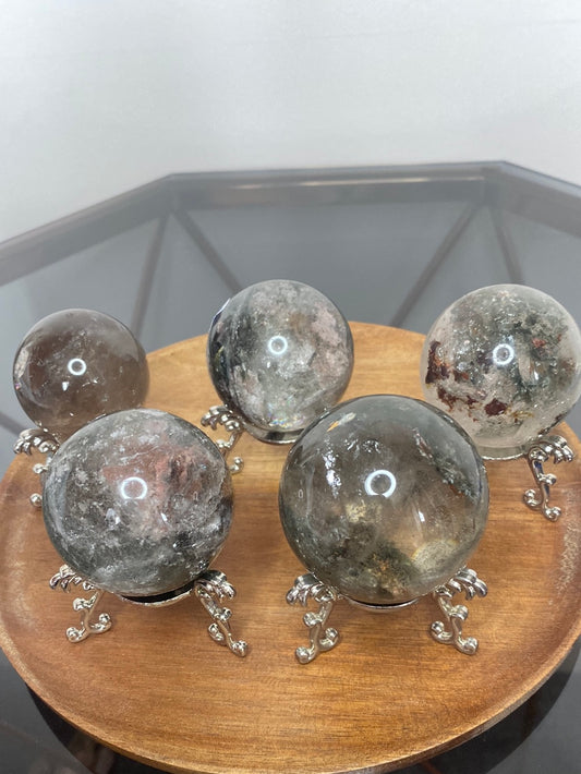 GARDEN QUARTZ SPHERES A - E