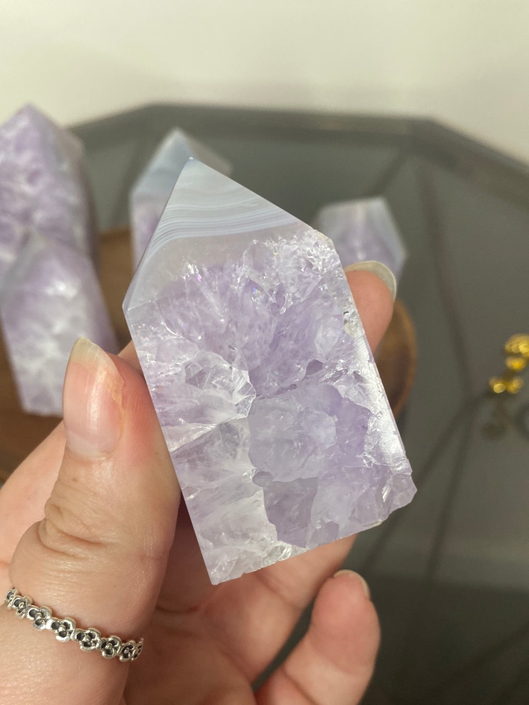 AMETHYST AGATE STANDS A - E