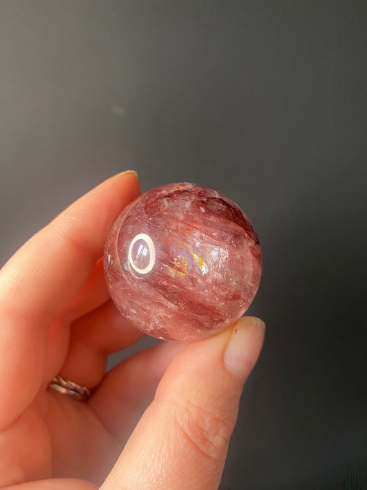 SMALL FIRE QUARTZ SPHERES A - G