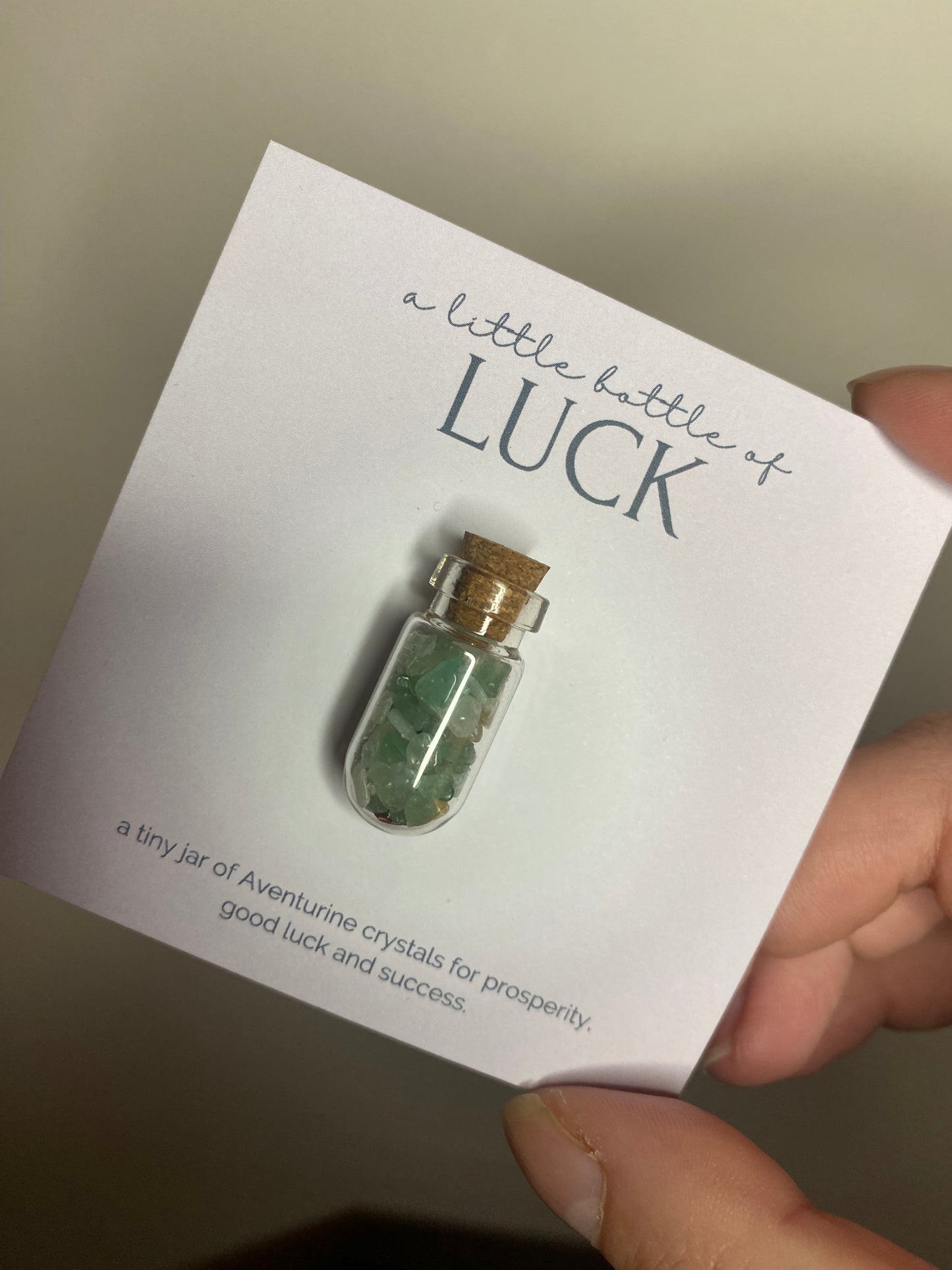 A LITTLE BOTTLE OF LUCK