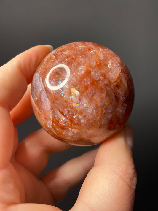 LARGE FIRE QUARTZ SPHERES A - E