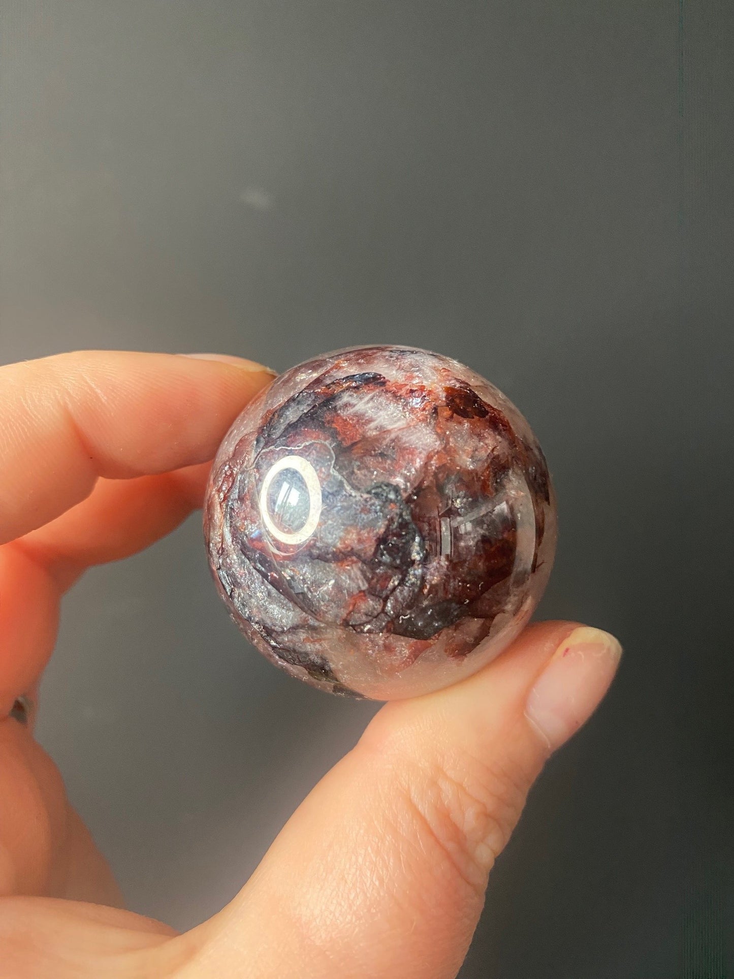 SMALL FIRE QUARTZ SPHERES A - G