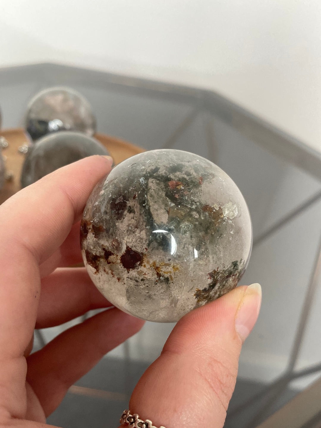 GARDEN QUARTZ SPHERES A - E