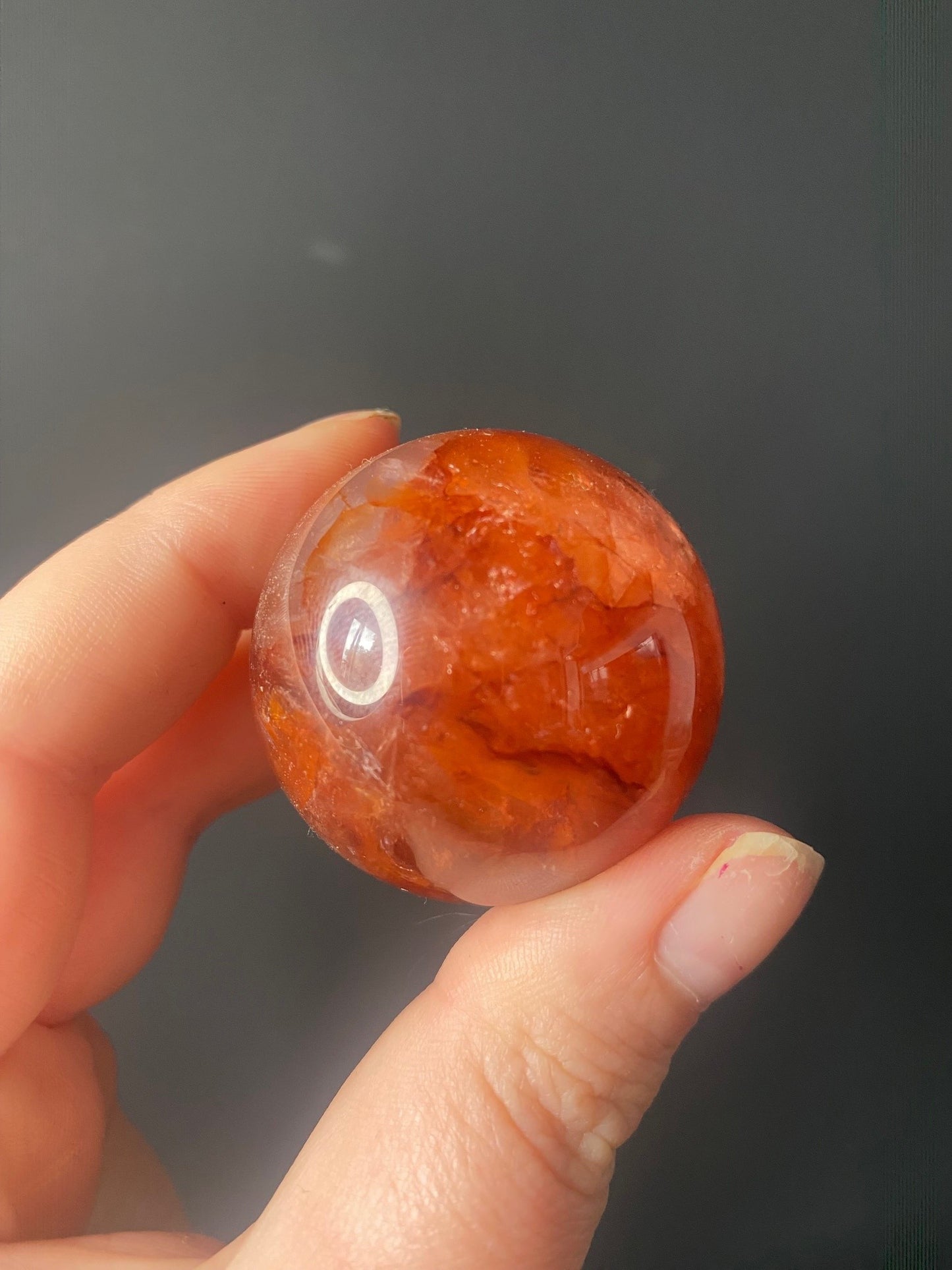 SMALL FIRE QUARTZ SPHERES A - G