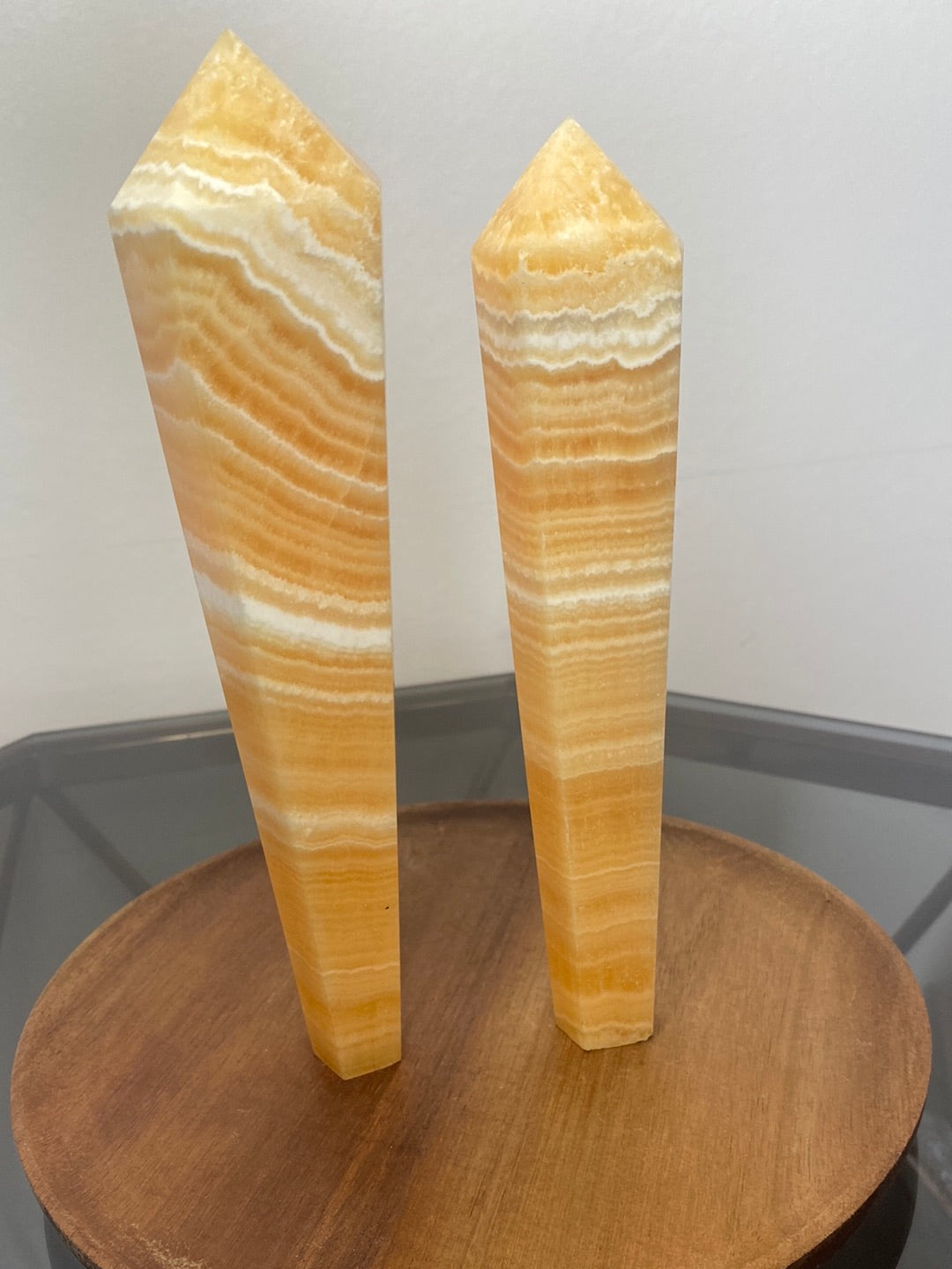 ORANGE CALCITE SCEPTOR TOWERS