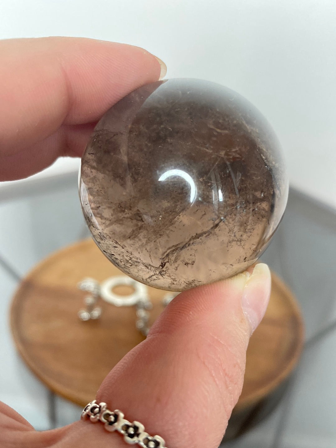 SMOKY QUARTZ SPHERES A - B