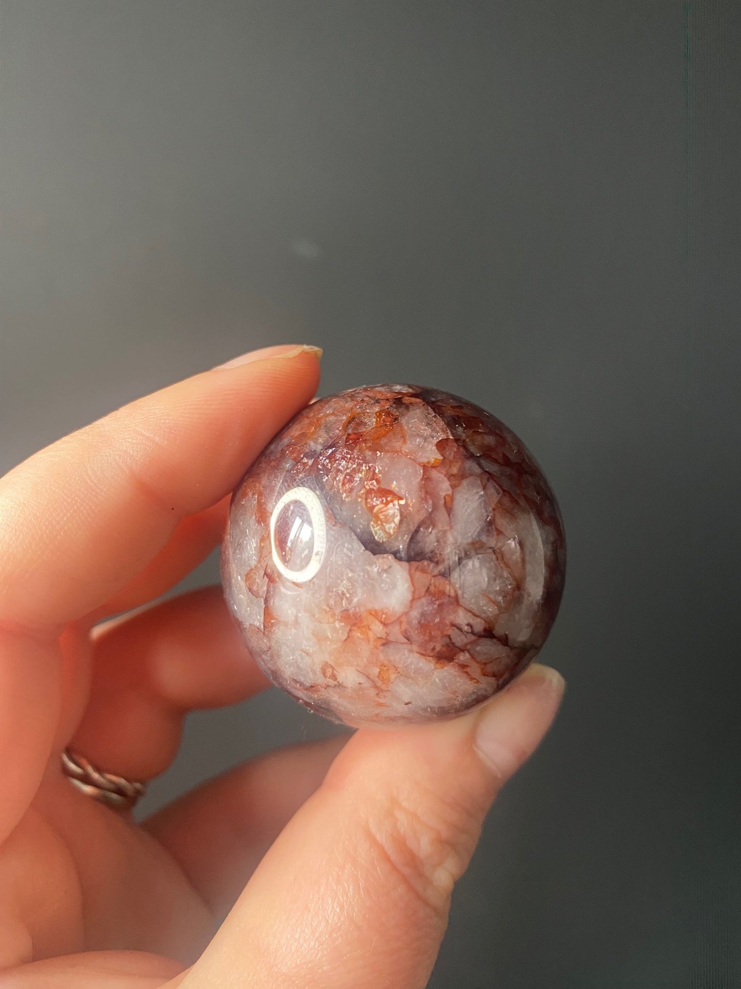 SMALL FIRE QUARTZ SPHERES A - G