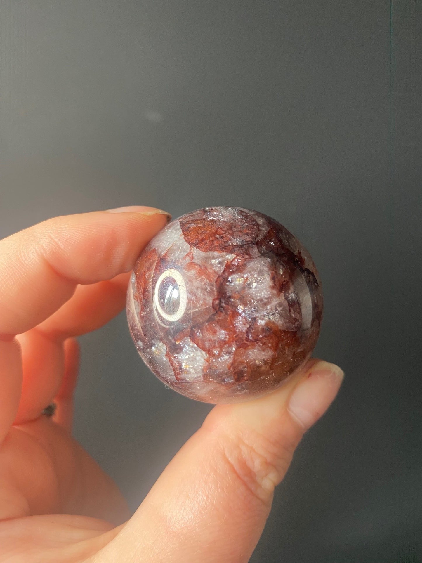 SMALL FIRE QUARTZ SPHERES A - G