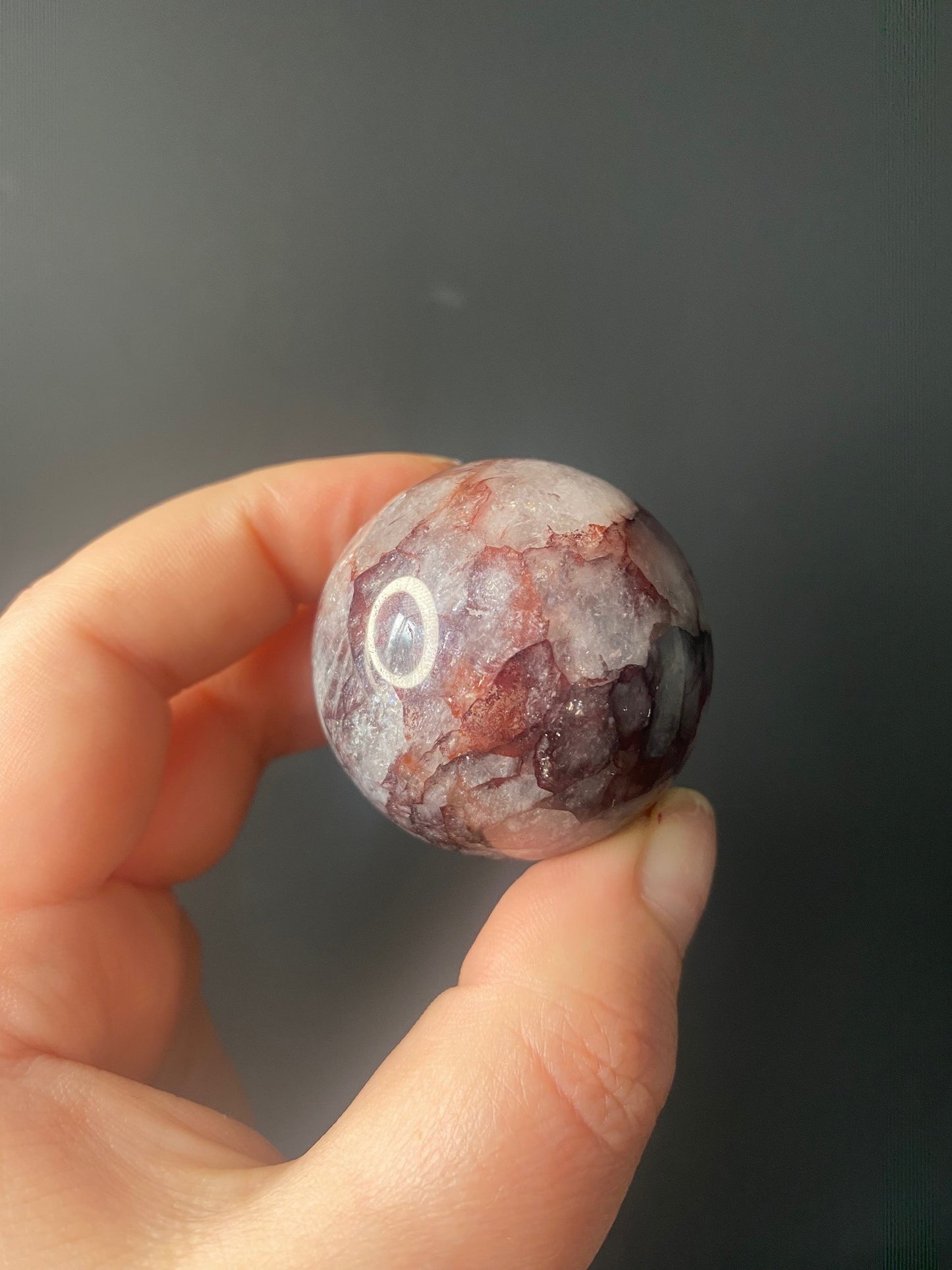 SMALL FIRE QUARTZ SPHERES A - G