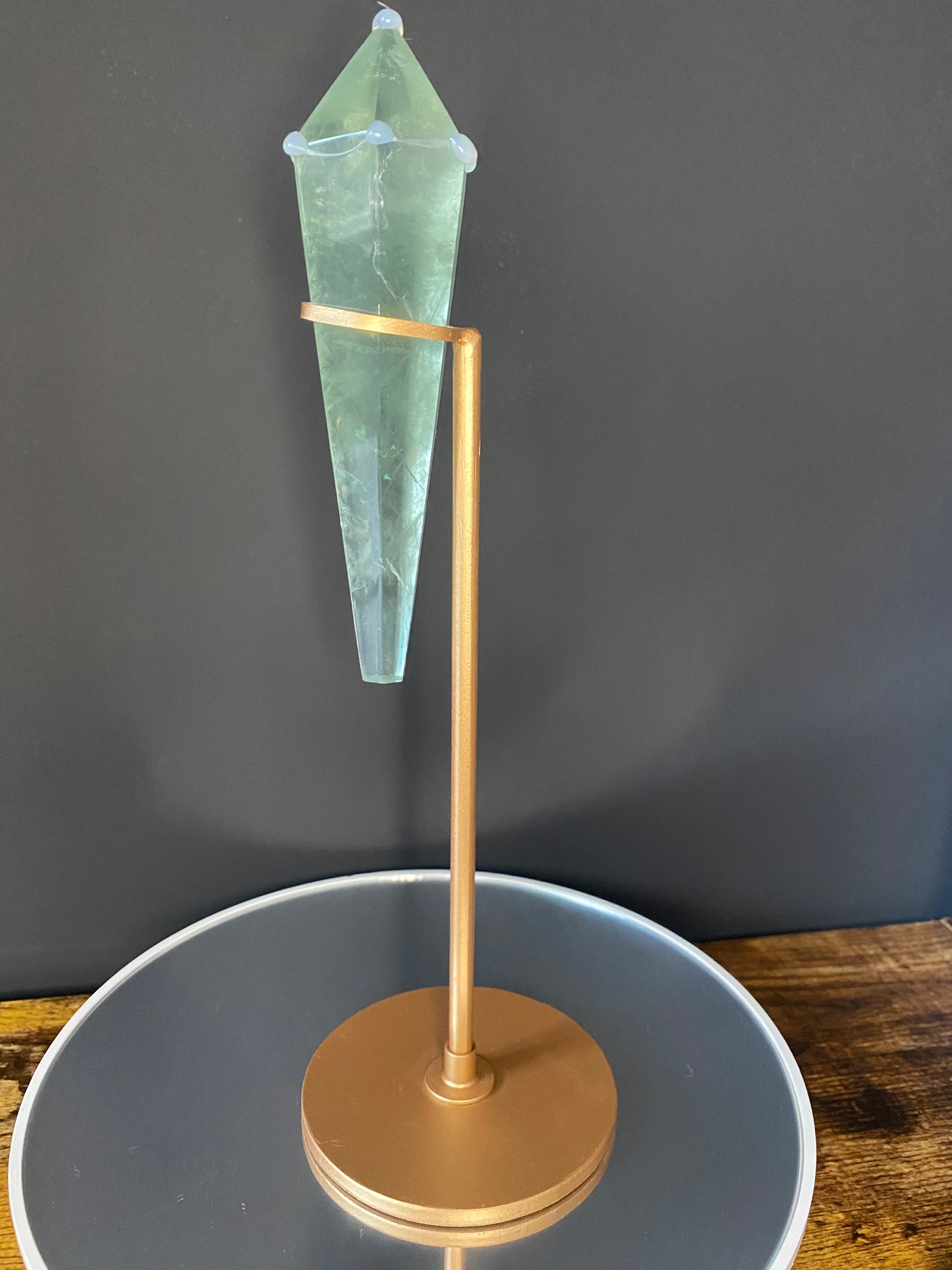 FLUORITE WAND WITH STAND