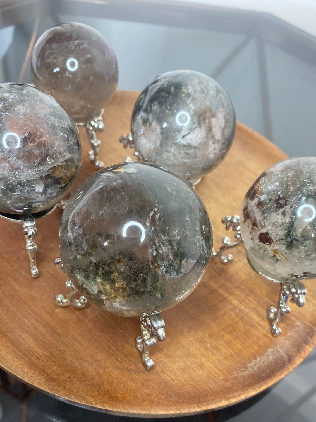 GARDEN QUARTZ SPHERES A - E