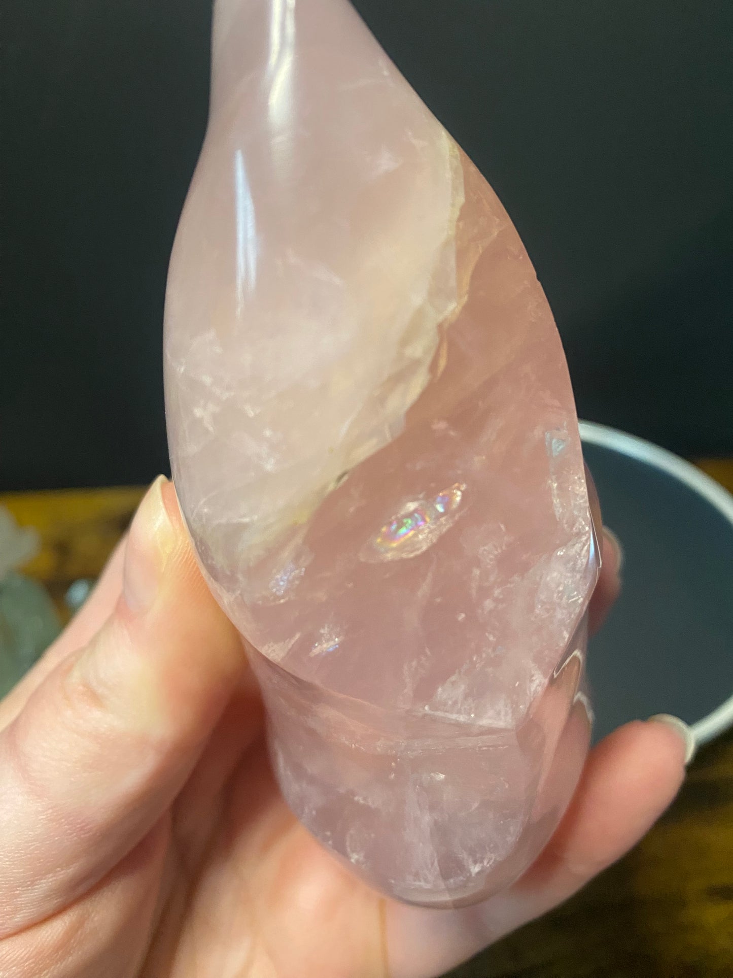 JUICY ROSE QUARTZ FLAME