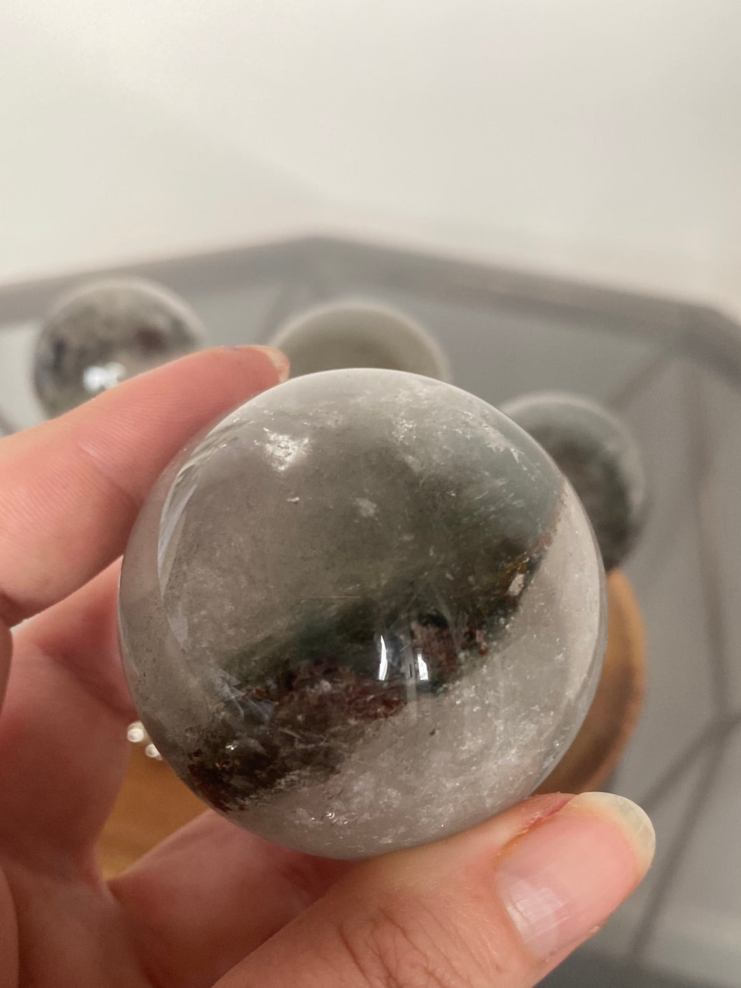 GARDEN QUARTZ SPHERES F - J