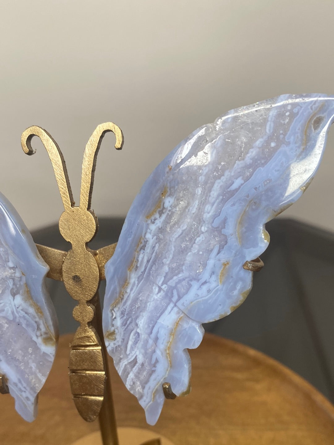 BLUE LACE AGATE BUTTERFLY WINGS