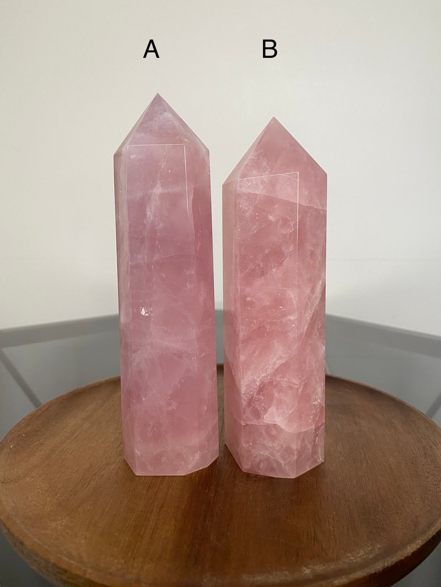 JUICY ROSE QUARTZ TOWERS