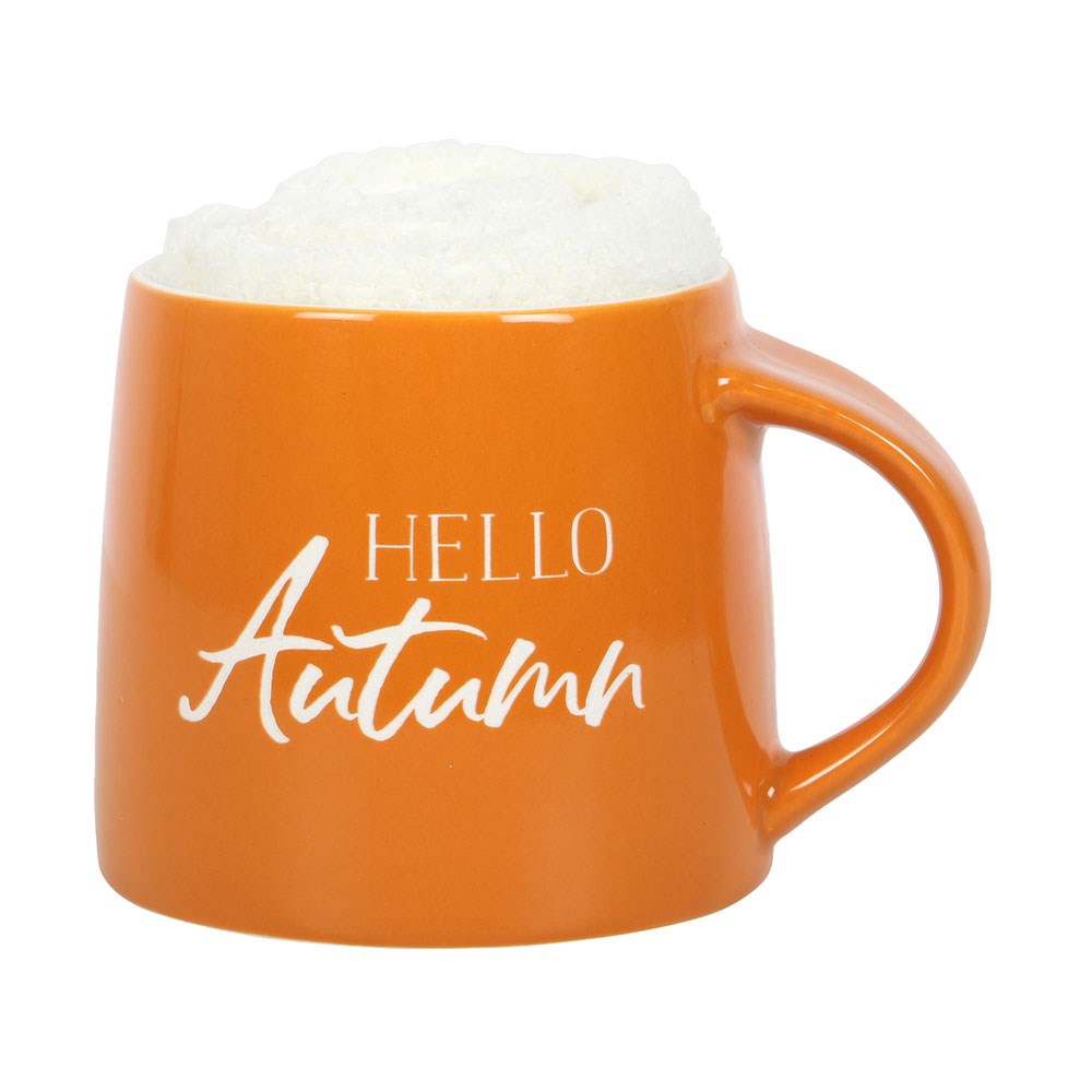 HELLO AUTUMN MUG AND SOCKS SET