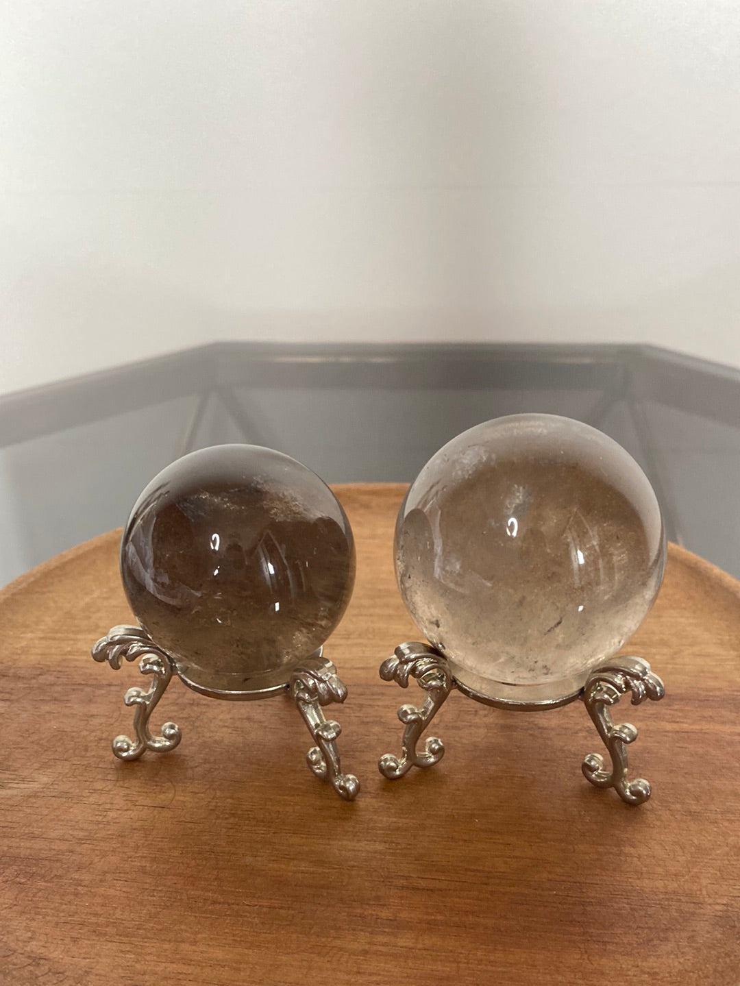 SMOKY QUARTZ SPHERES A - B