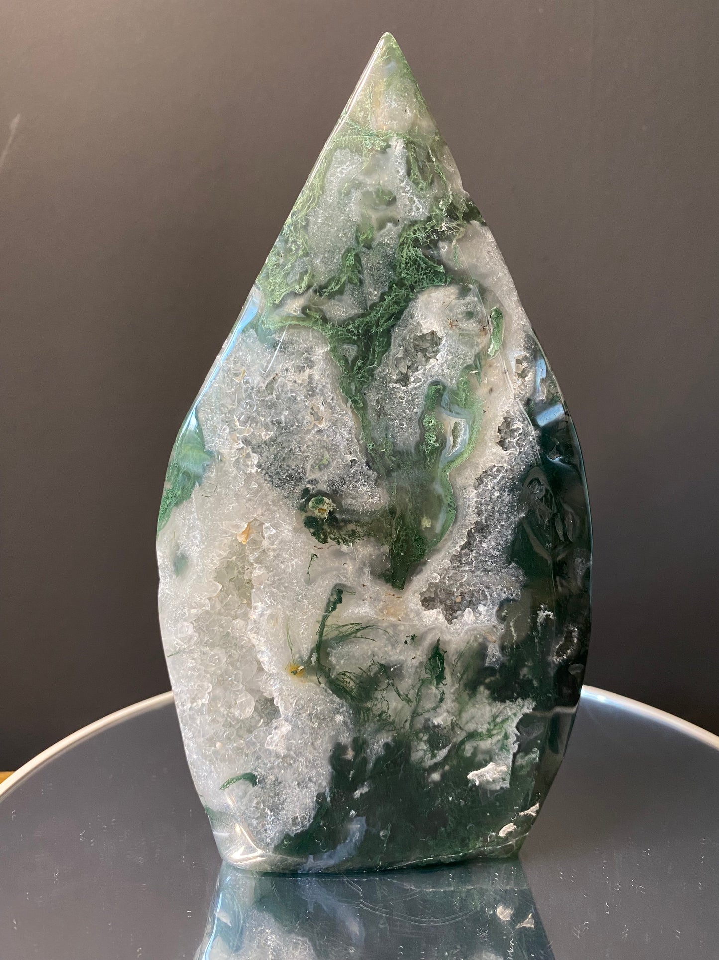 MOSS AGATE STANDS A - D