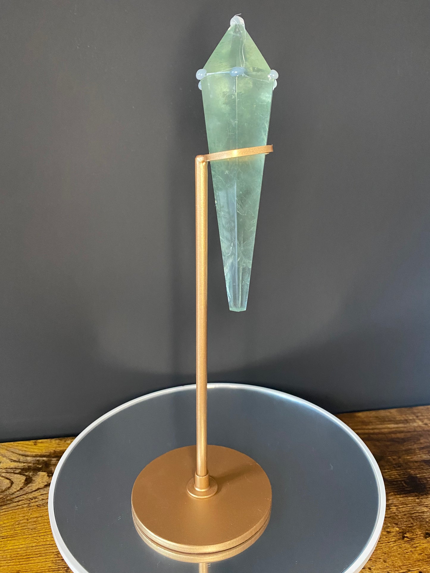 FLUORITE WAND WITH STAND