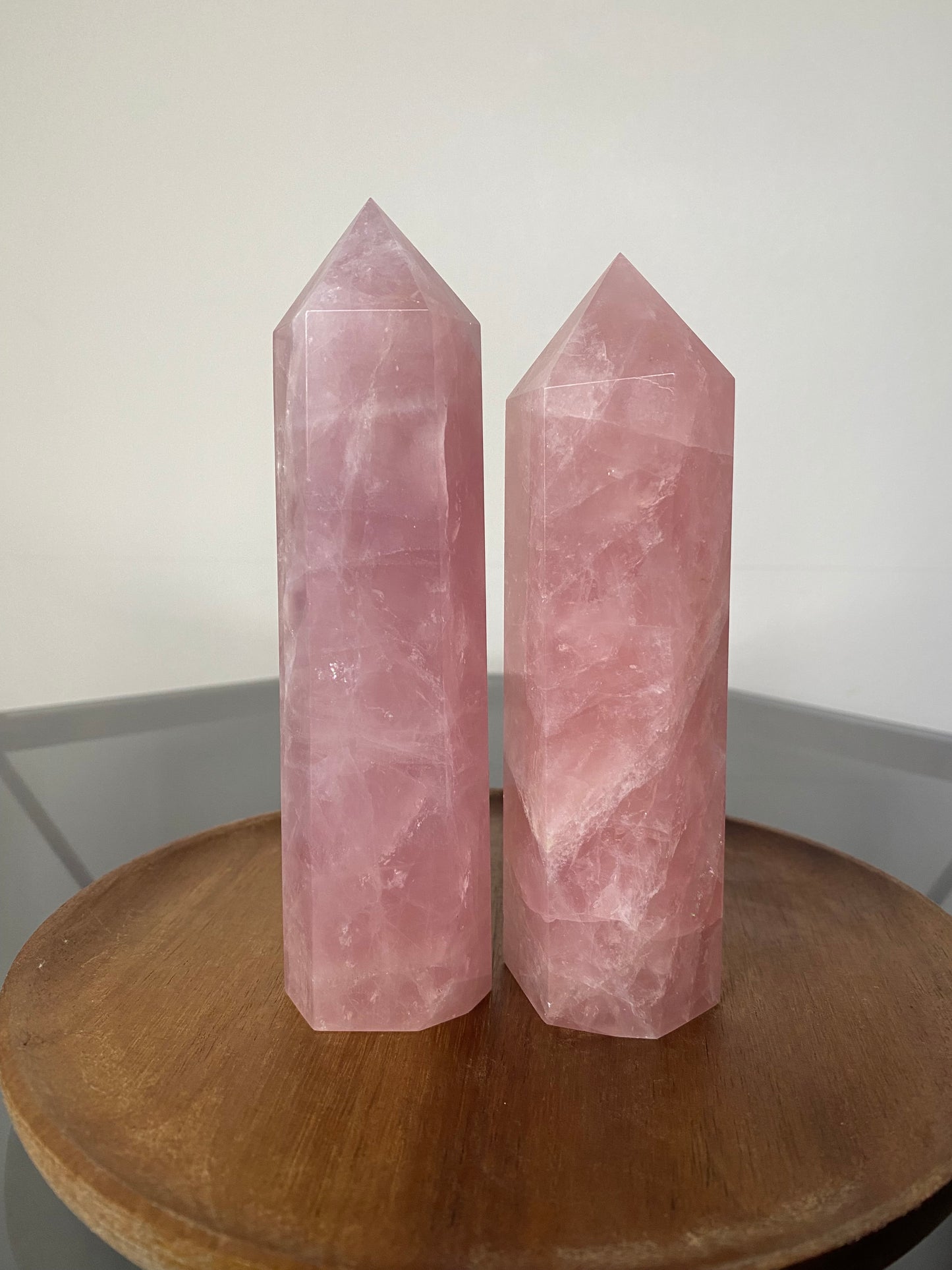 JUICY ROSE QUARTZ TOWERS