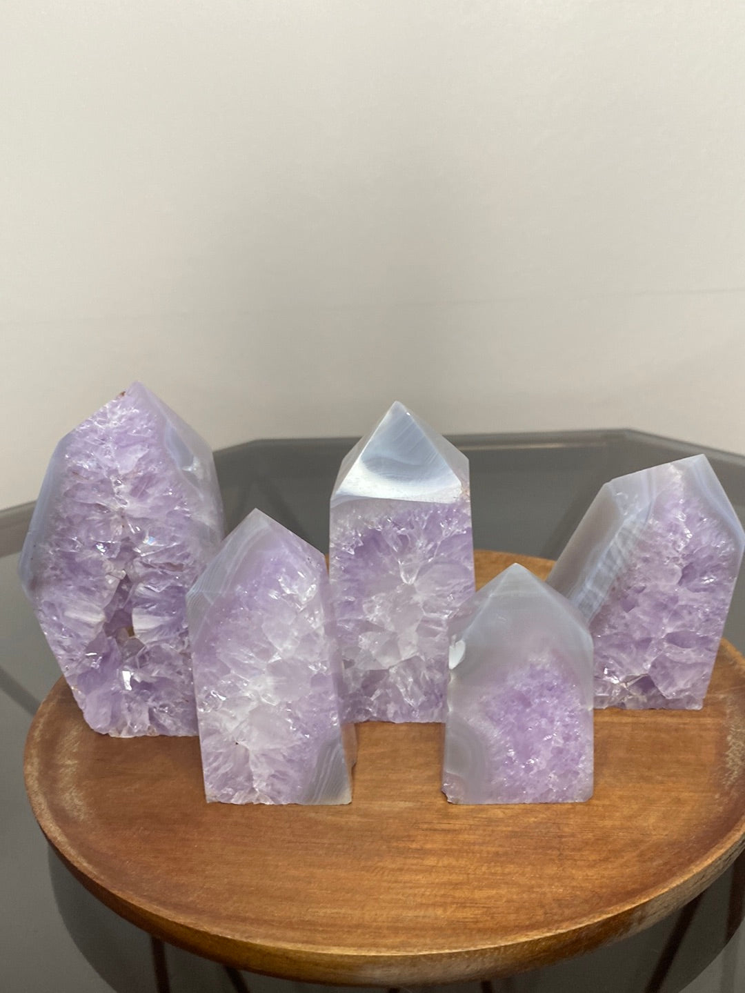 AMETHYST AGATE STANDS A - E