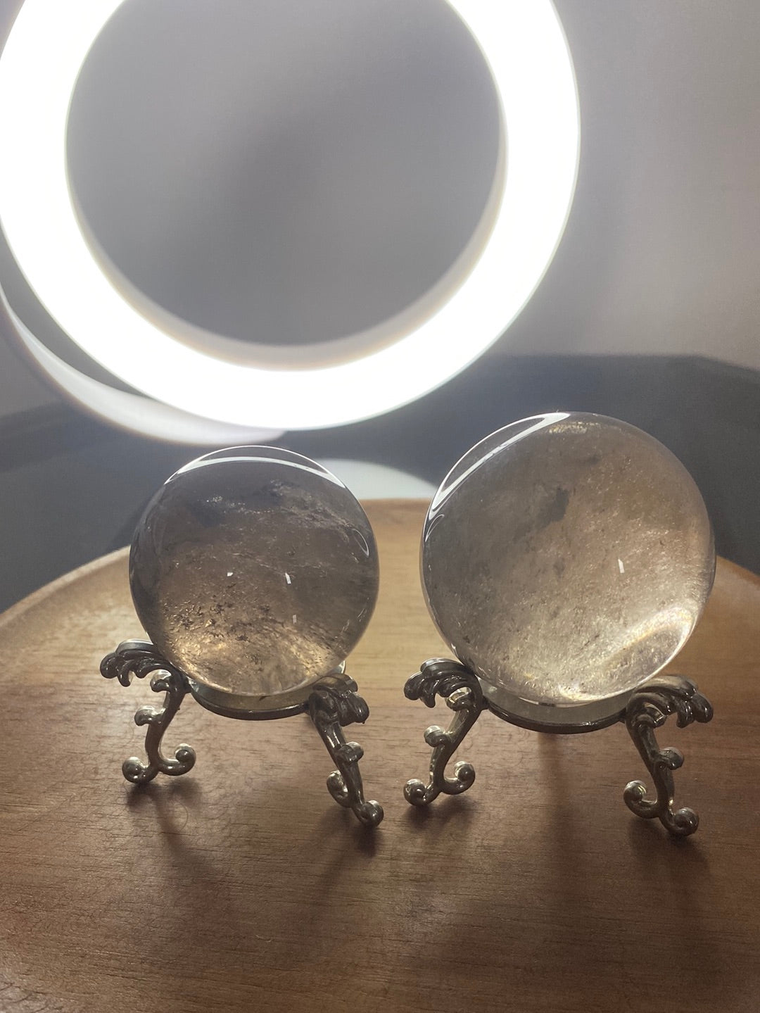 SMOKY QUARTZ SPHERES A - B