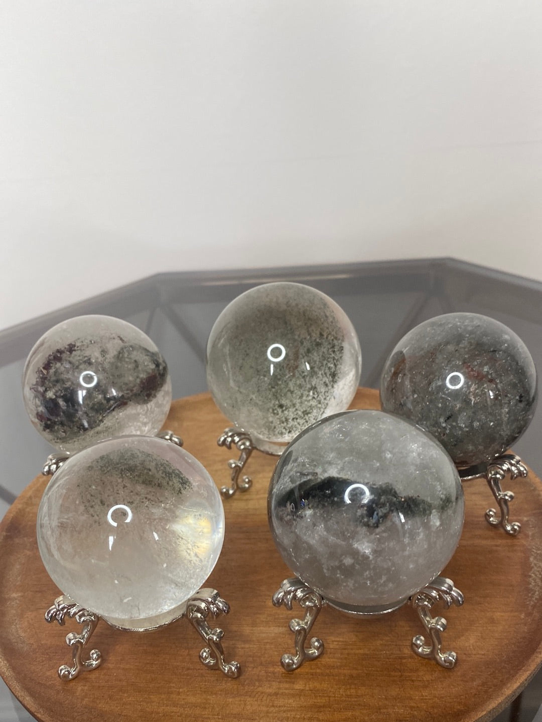 GARDEN QUARTZ SPHERES F - J