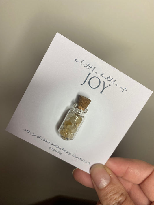 A LITTLE BOTTLE OF JOY