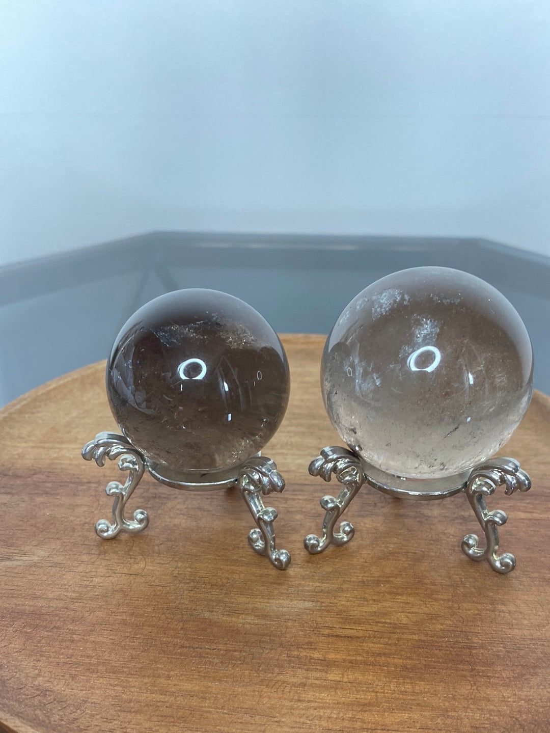 SMOKY QUARTZ SPHERES A - B