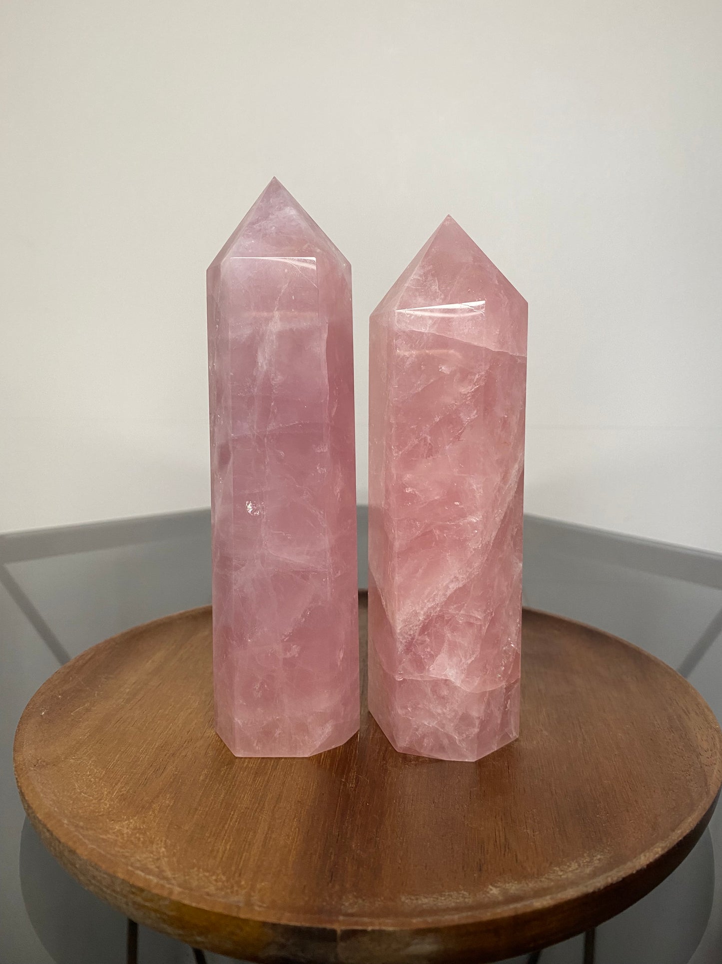 JUICY ROSE QUARTZ TOWERS