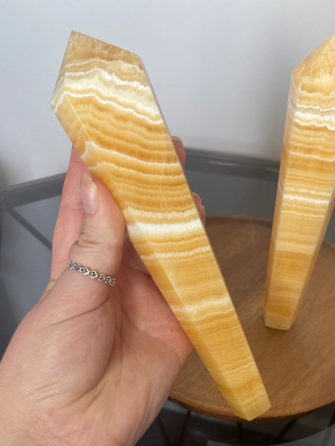 ORANGE CALCITE SCEPTOR TOWERS