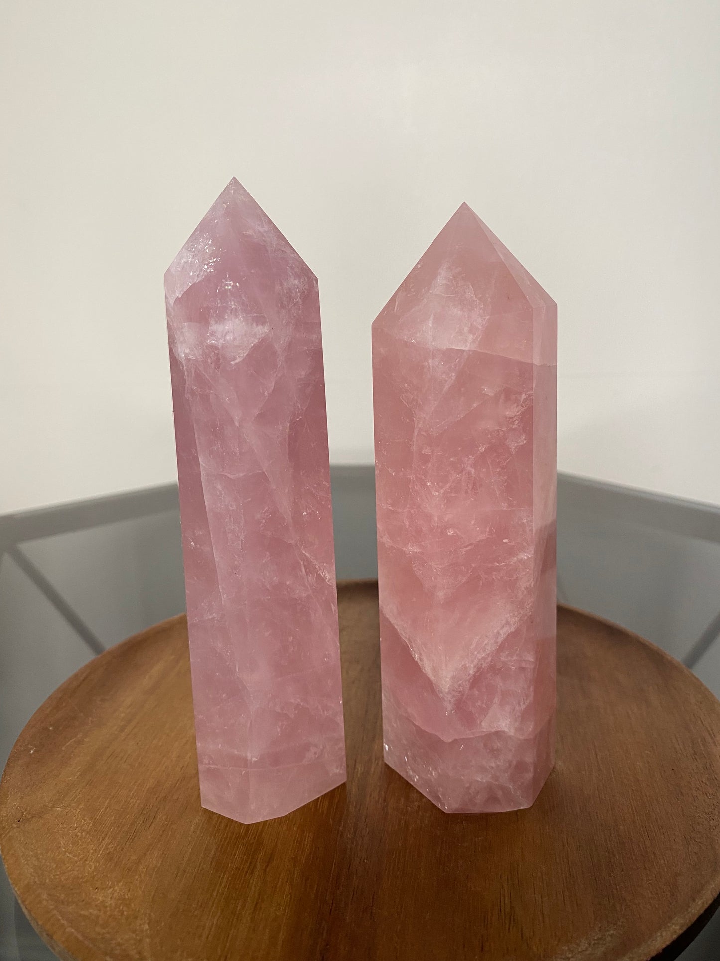 JUICY ROSE QUARTZ TOWERS