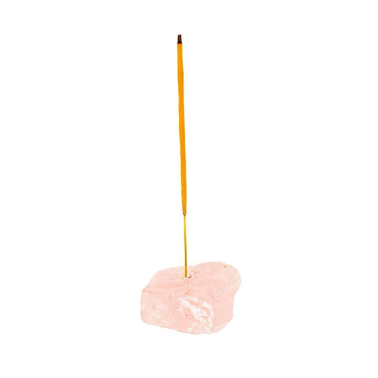 ROSE QUARTZ CRYSTAL INCENSE STICK HOLDER