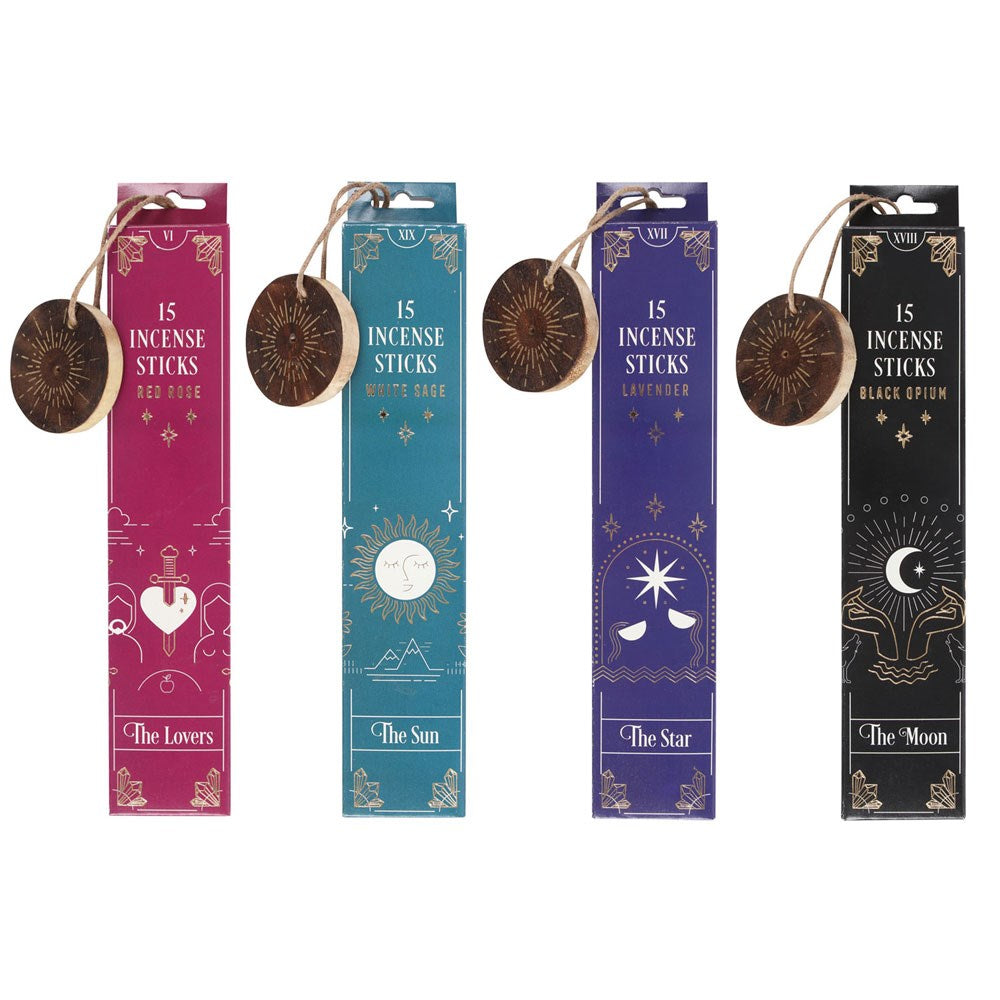 THE STAR LAVENDER TAROT INCENSE STICKS AND HOLDER