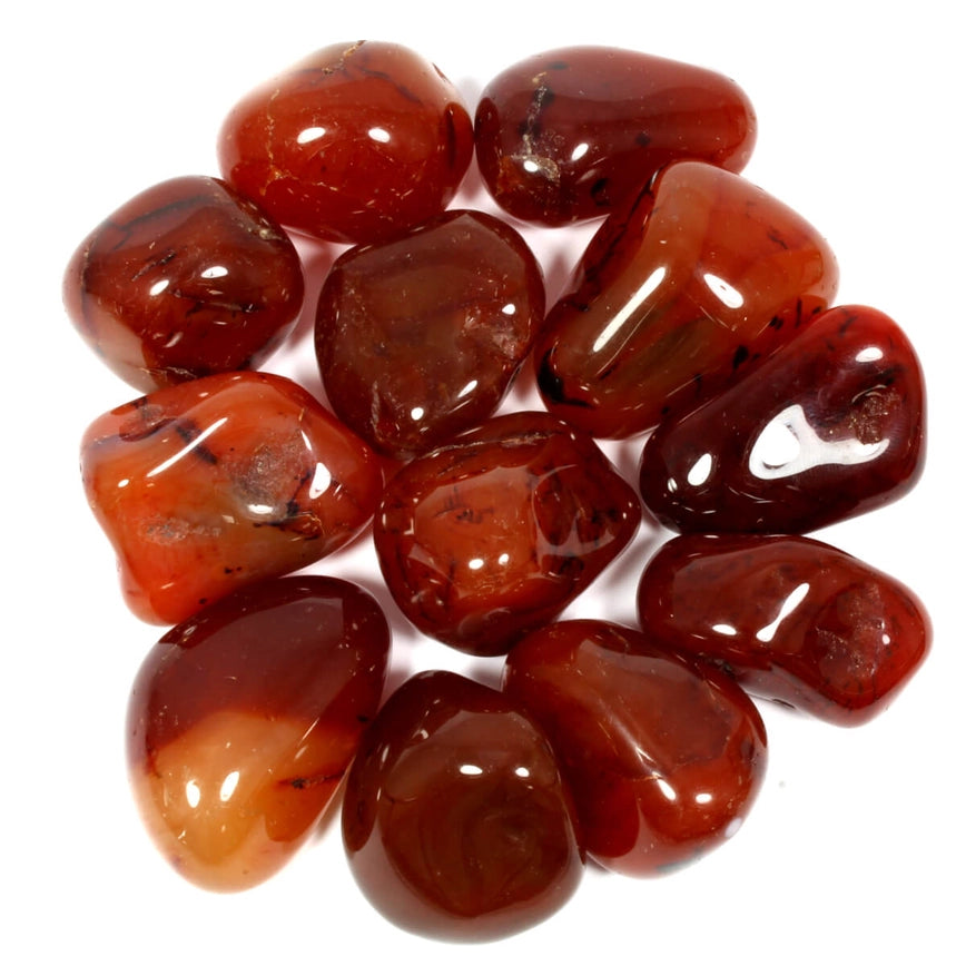 CARNELIAN POLISHED HEALING CRYSTAL TUMBLESTONE